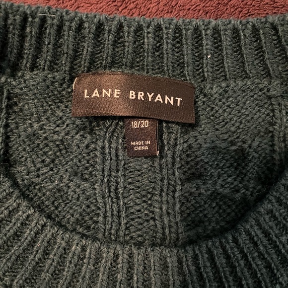 Lane Bryant Cable Knit Sweater with Fringe- Size 18/20 - Picture 2 of 3